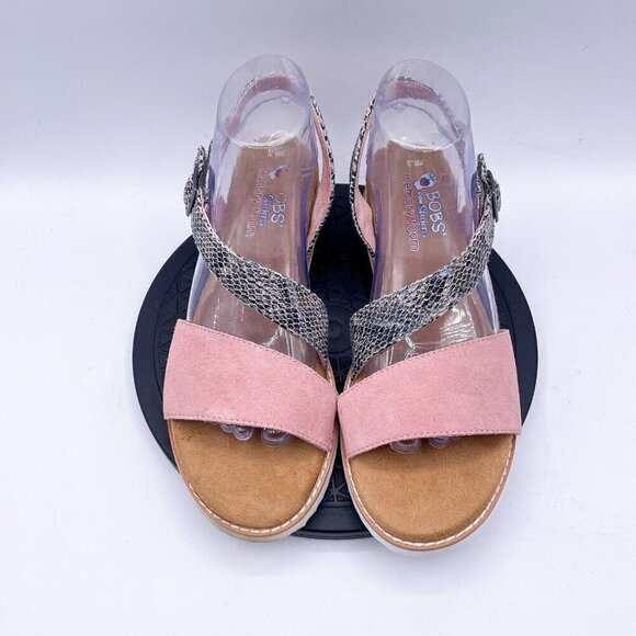 SKECHERS DESERT KISS CACTUS ROSE Womens Sandals Pink & Grey Size 8.5 - Picture 10 of 10